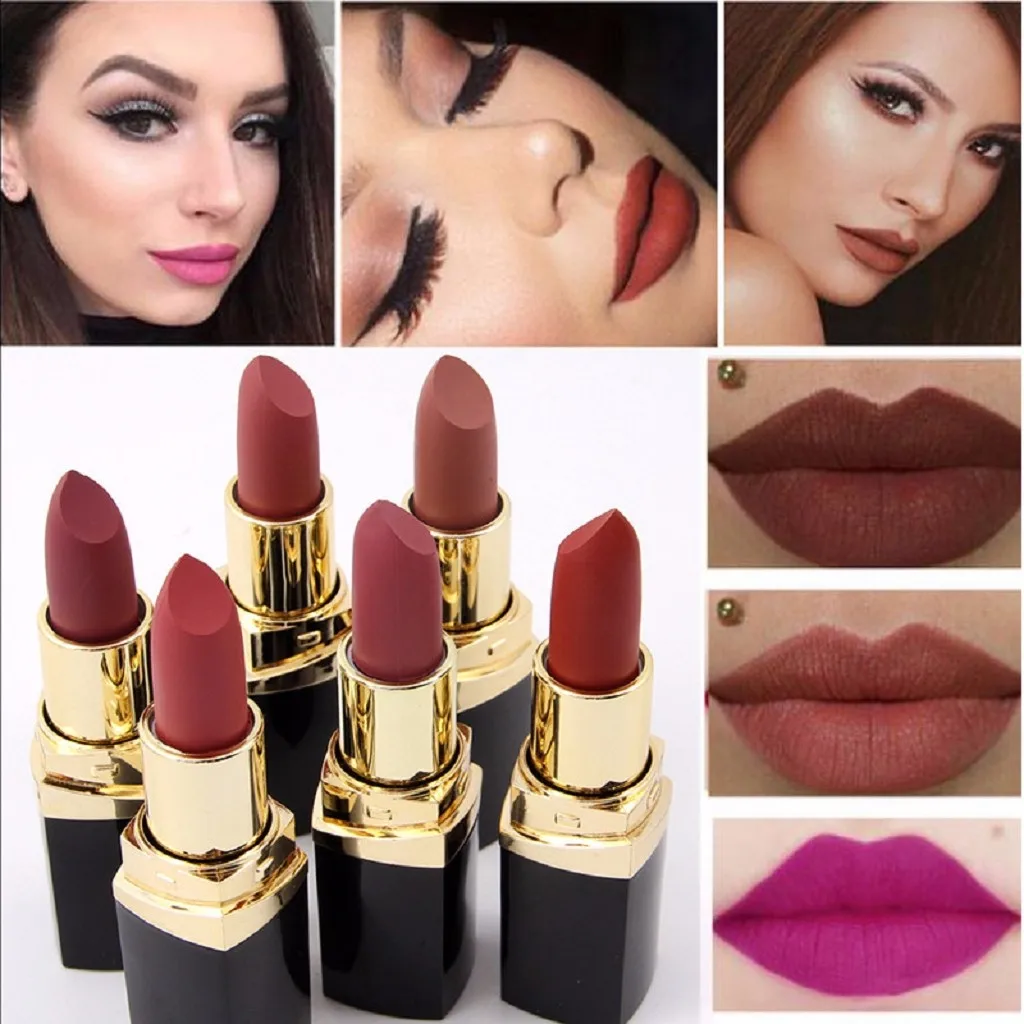 

New Lipstick Moisturizer Smooth Lips Stick Long Lasting Charming Lip Lipstick Cosmetic matte long-lasting lipstick