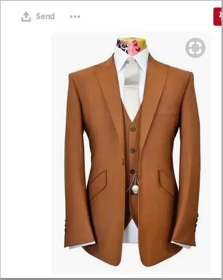 Latest Coat Pant Designs Brown Tan Men 