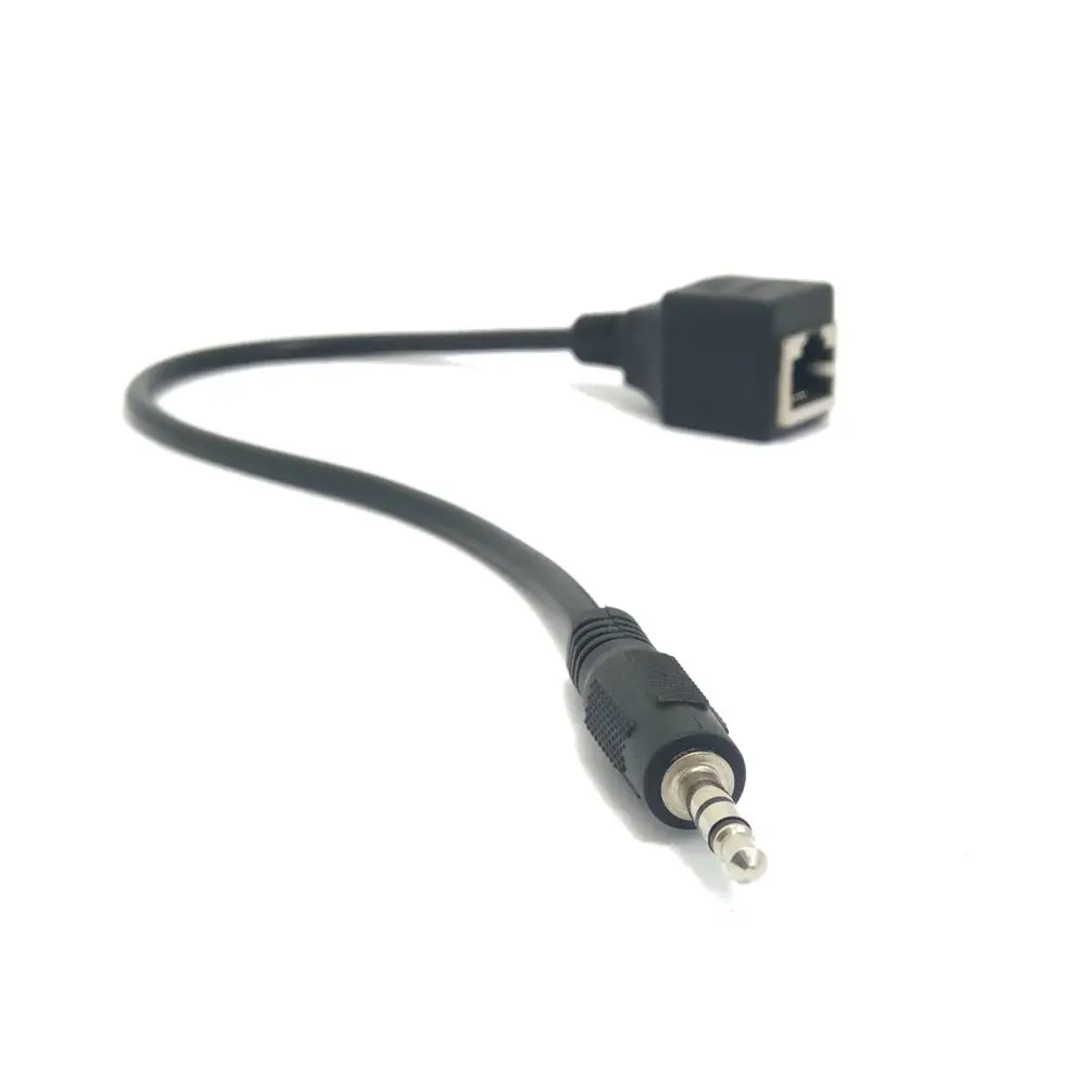 RJ45 3 5 Audio extension Cord Применение сетевая линия аудио удлинитель Мужской Rj45 f Женский
