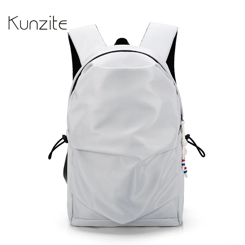 

KUNZITE Women Backpack Waterproof Nylon Back To School Backpack Fashion Student Book Bag For Teenager Girl Laptop Rucksack Bags