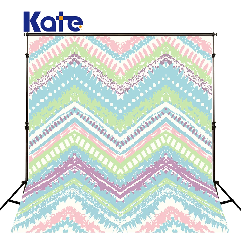

Kate Photography Backgrounds Papel De Parede Hand-Painted Colorful Stripes Kate Background Backdrop