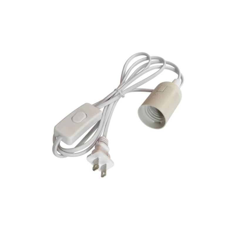 

1.8m Power Cord Cable E27 Lamp Bases EU plug and US plug with switch wire for Pendant LED Bulb Hanglamp Suspension Socket Holder
