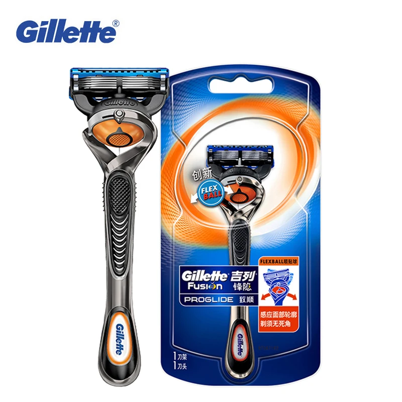 Original Gillette Fusion5 ProGlide Power Men Razor with FlexBall Technology  Safty Shaving 5 Layers Blades Manual Shaver for Men