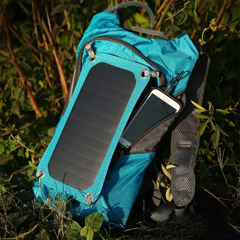 Рюкзак для выживания на солнечной энергии, водонепроницаемый рюкзак для внешнего аккумулятора, бейсболка для езды и походов WIF66