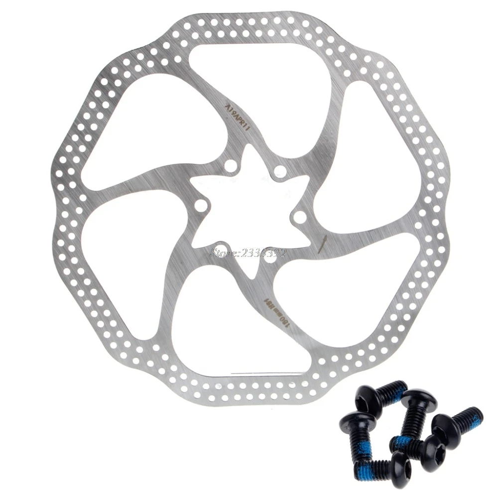 1 комплект, плавающий диск, тормозные роторы 160 мм 180 мм, 6 болтов, светильник из сплава для горного велосипеда, плавающие тормозные диски для горного велосипеда JUN08