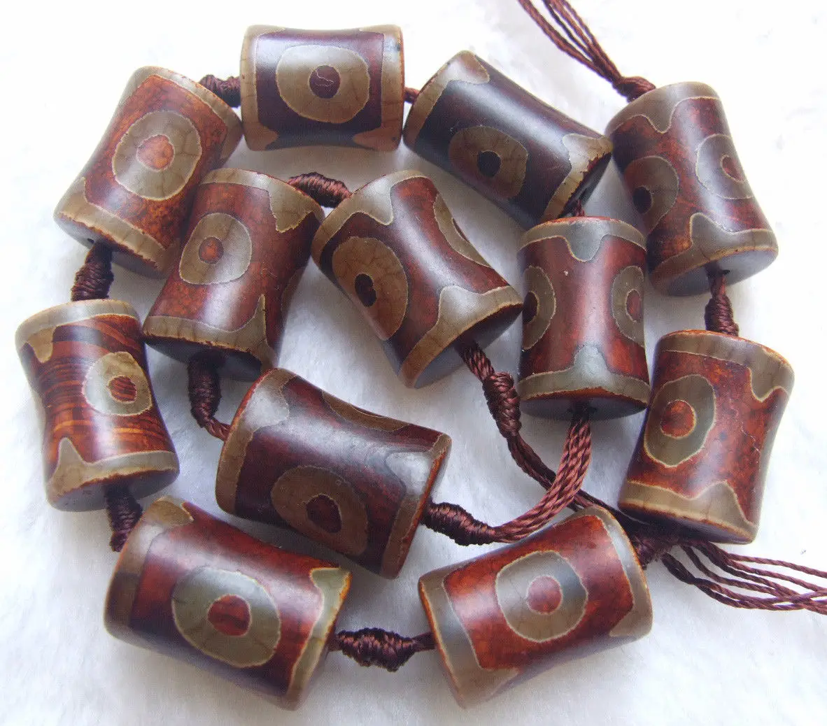 15x20mm Retro Bamboo Agate Loose Beads 14&quot | Украшения и аксессуары
