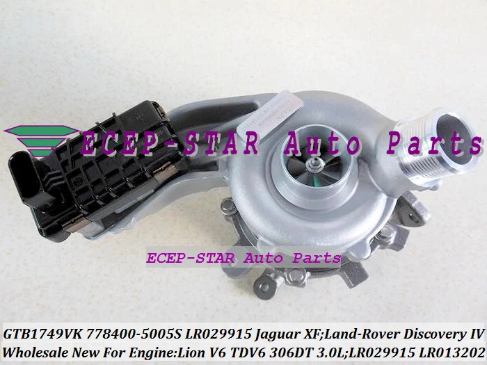 GTB1749VK 778400-5005S 778400 LR029915 LR013202 Turbo Turbocharger For Jaguar XF 3.0D Lion V6 For Land-Rover Discovery IV TDV6 306DT 271HP (3)