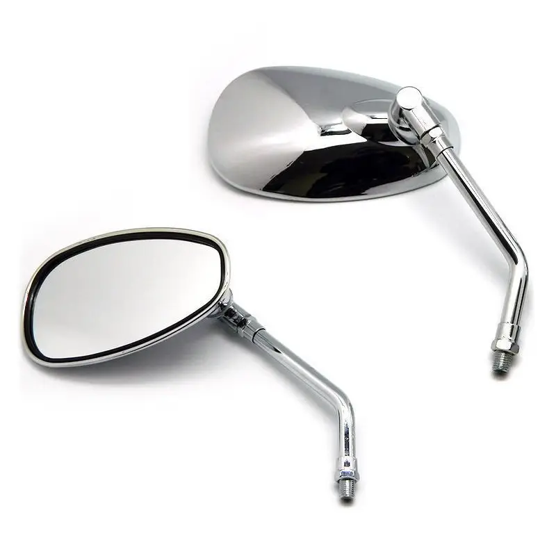 

Triclicks 10mm Rearview Mirrors Motorcycle Rear View Mirror For Kawasaki Suzuki Honda Shadow Ace Spirit Magna VT750 VT1100 VF750