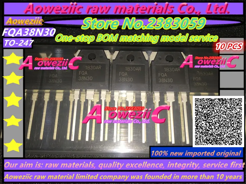 Aoweziic 100% new imported original FQA38N30 38N30 TO 247 high power ...