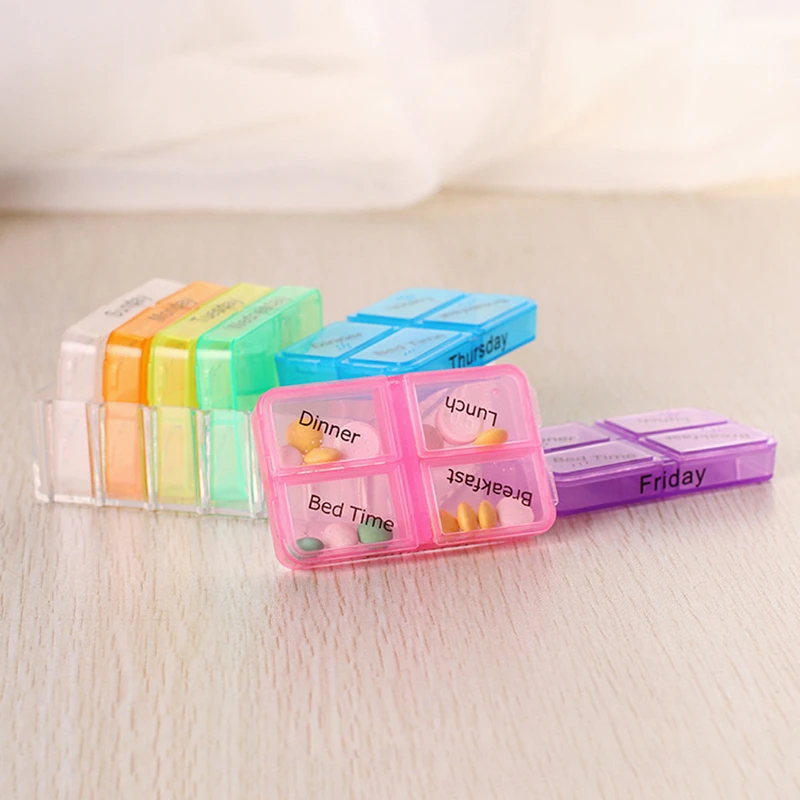 

Travel Accessories Creative PP Mini One Week Drug Packing Unisex Security Security Packing Organizers Letter Portable Microfiber