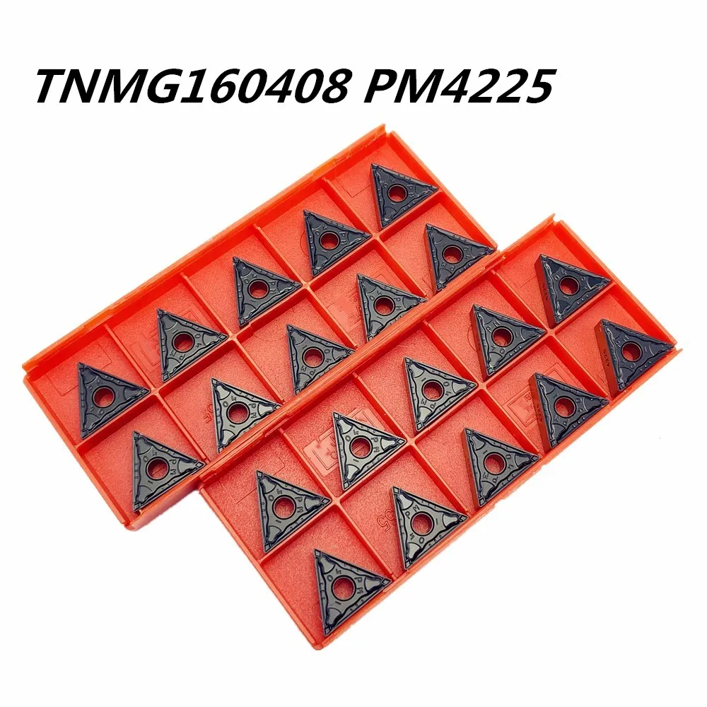 

20PCS Carbide Insert TNMG160408 PM 4225 Hardened External Metal Turning Blade CNC Machine Tool Milling Lathe Tools Car Blade