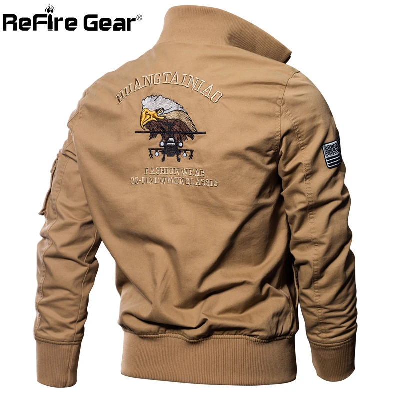 Мужские военные куртки ReFire Gear хлопковые армейские на осень и зиму Повседневная