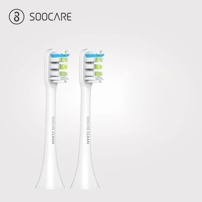 Xiaomi Soocare X3 2 шт SOOCAS сменная электрическая головка зубной щетки для SOOCAS/Xiaomi Mijia SOOCARE X3 головка щетки черный белый