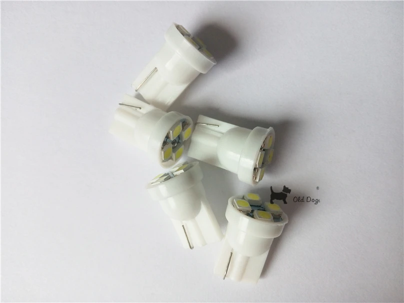 100 шт. автомобильный стайлинг T10 4SMD автомобильные светодиодные лампы 1210 3528