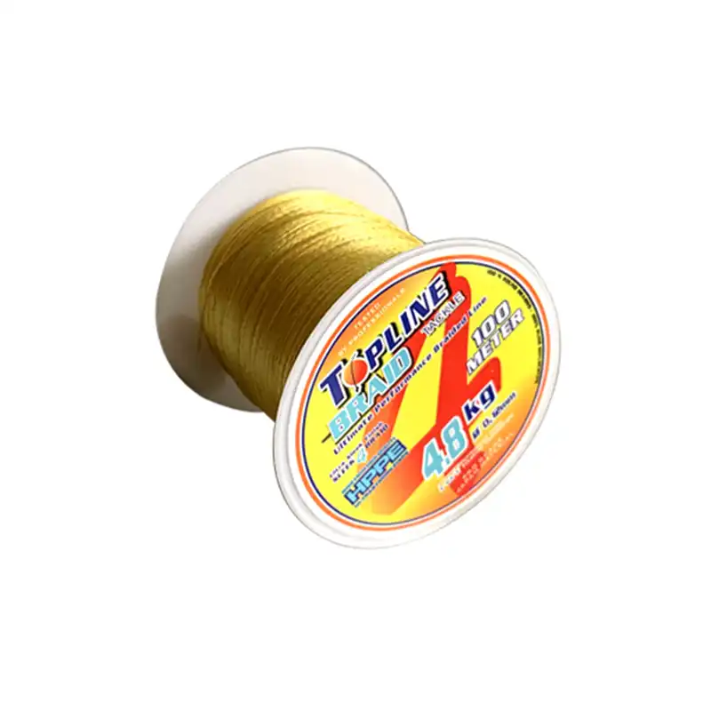 Topline Tackle 100 м ПЭ плетеная леска 4 нити многонитевая рыболовная сверхпрочная