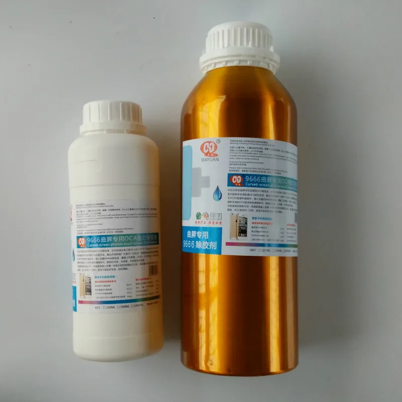 

Free shipping by Fedex 2pcs 9666 500ml/1000ml Curved-screen Phones Touch Screen OCA Power Remover Samsung S6/S7