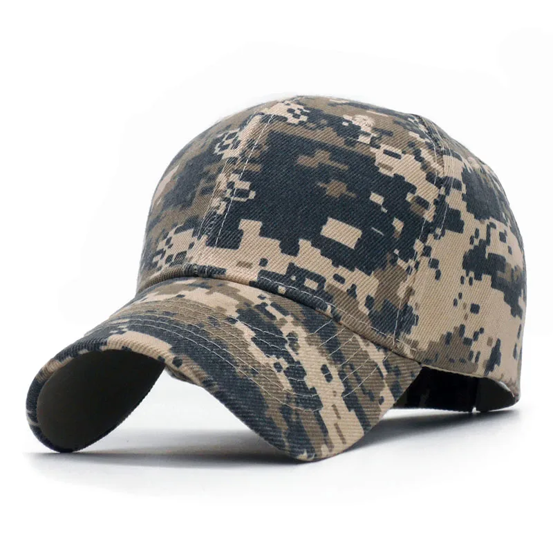 ACU, Цифровые мужские бейсболки, армейская тактическая камуфляжная кепка, уличная охотничья Кепка для джунглей, Бейсболка для женщин, кепка для отца - Цвет: Camo 1