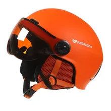 MOON лыжный шлем с очками Интегрированный EPS протектор с полным покрытием для женщин и мужчин лыжный сноуборд шлем лыжный детский шлем