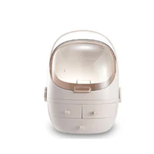 Коробка для хранения портативная Косметика комод шкафчик стойку пылезащитные водонепроницаемые, влажность-доказательство тумба с выдвижным ящиком комплект мусора