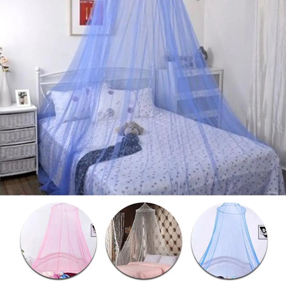 Mosquito Insect Round Net Canopy Bed Netting Mesh Princess Bedding