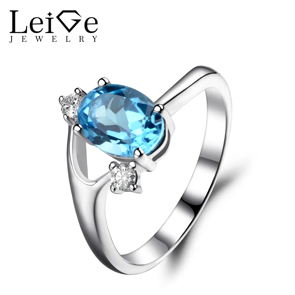 Handmade 925 Sterling Silver Blue Topaz Ring, Weight: 2.68 Gm At Rs