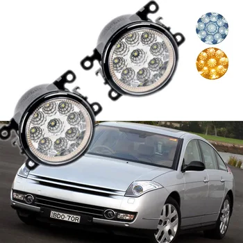 

For Citroen C6 TD_ 2005-2013 9-Pieces Leds Chips LED Fog Light Lamp H11 H8 12V 55W Halogen Fog Lights