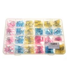 

240pcs heat-shrinkable connection terminals combined with box packing ring type pressure line terminals