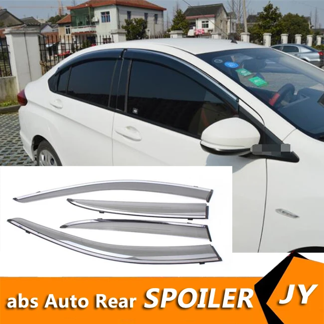 Для HONDA City Пластиковый оконный козырек вентиляционные шторы Защита от солнца и дождя для HONDA City авто аксессуары 4 шт./компл