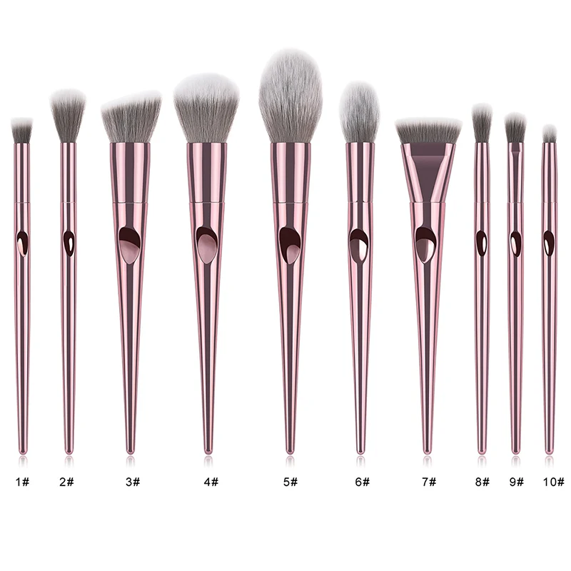 1pc Powder Blush Make Up Brush Makeup Brushes Multistyle Unique Metal Thumb Print Cosmetic Eyeshadow Face Foundation