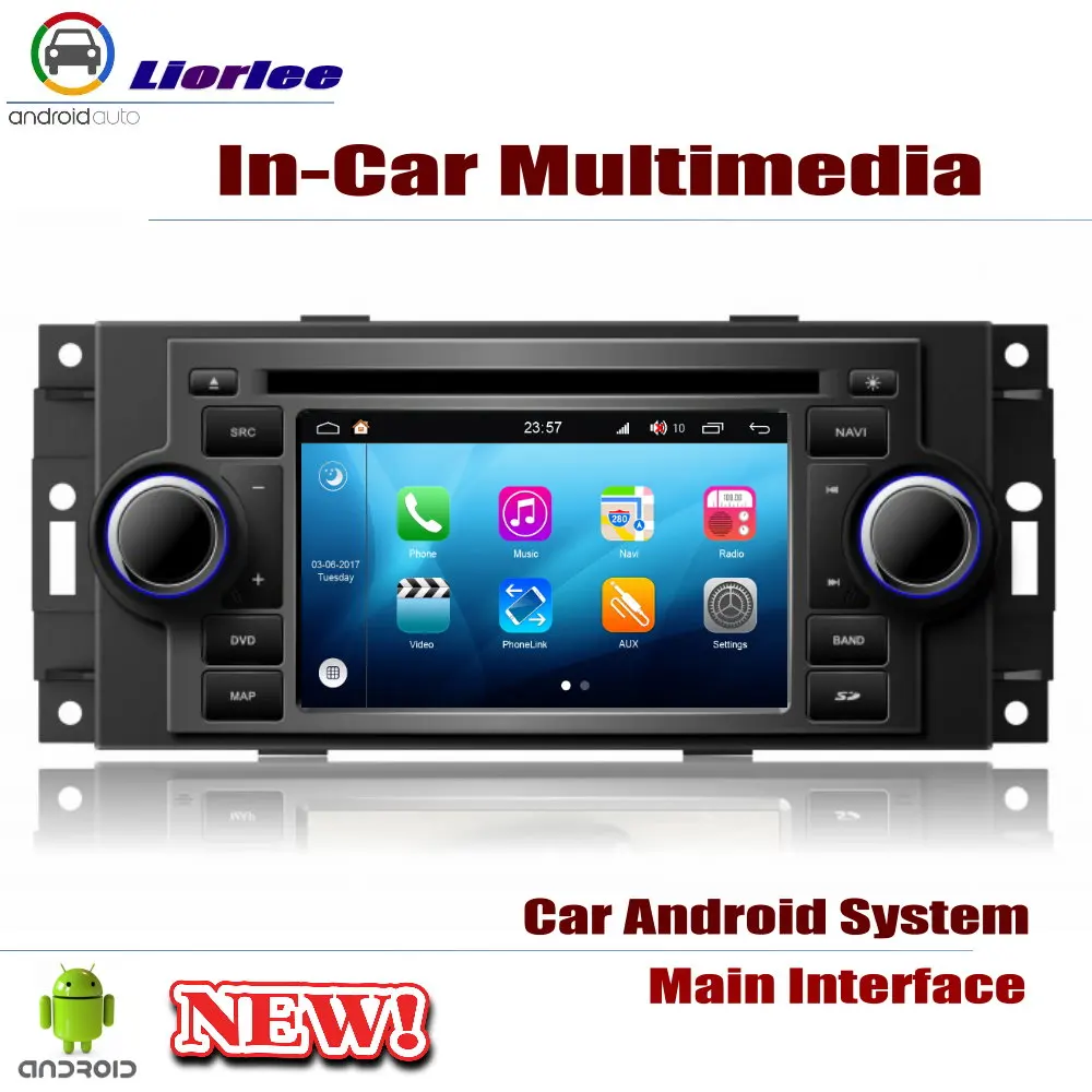 Excellent Auto GPS Navigation For Chrysler 300 2004~2007 Car Android Multimedia Player CD DVD Radio Stereo AMP BT USB SD AUX HD Screen 1