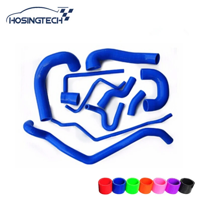 HOSINGTECH для SAAB 9 3 2 0 T 2002 2007 синий 11 шт. слойный силиконовый шланг радиатора|silicone hose|hose