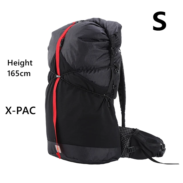 3F UL GEAR 35L рюкзак X-PAC/СВМПЭ материал легкий прочный путешествия Кемпинг Сверхлегкий походный - Цвет: X-PAC  Black S