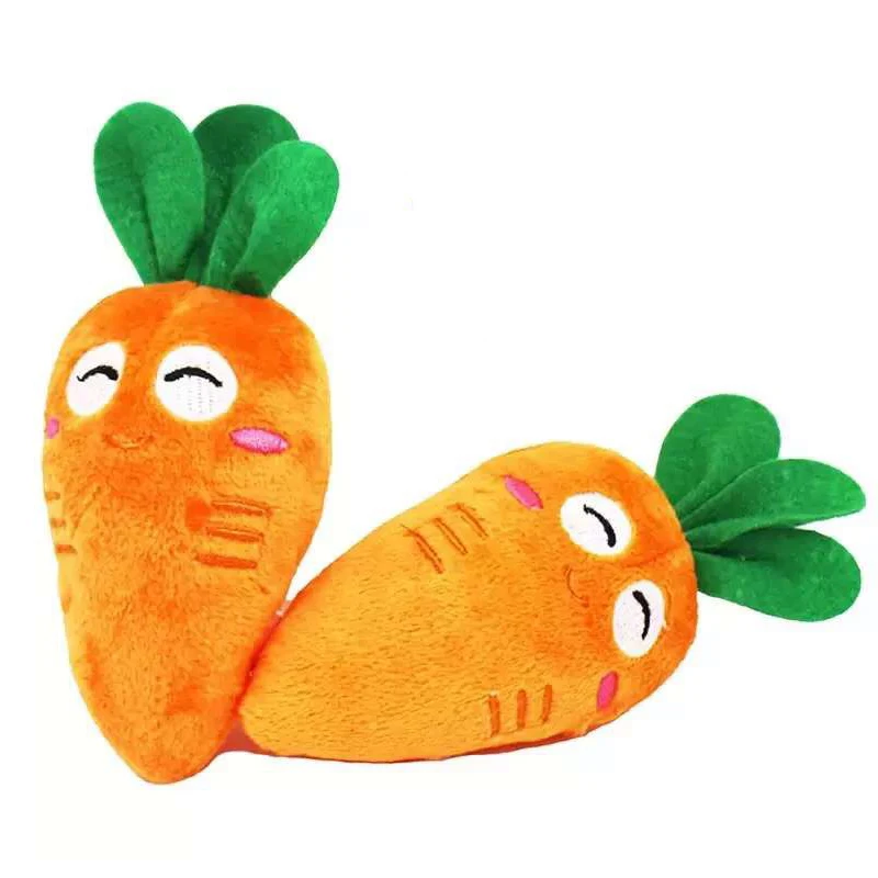 DRESSPET игрушки для собак смешной интерактивный плюшевый жевательный Писк игрушки Чили Баклажан морковь гриб Тыква стиль