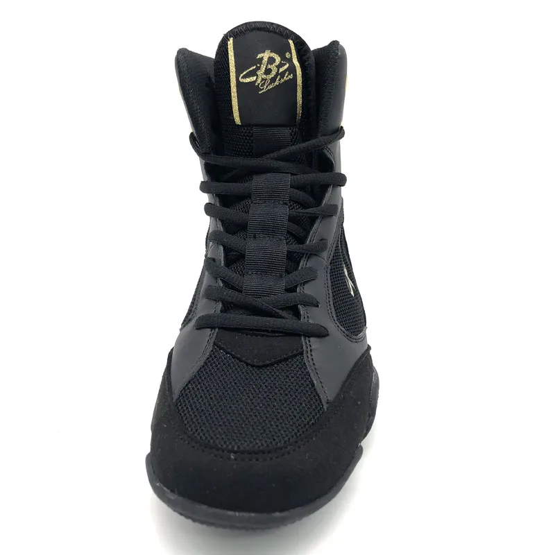 Kopen Hoge Kwaliteit Worstelen Schoenen Voor Mannen Training Schoenen Professionele Boksen Schoenen Leer Vrouwen Worstelen Kostuum Schoenen Worstelen