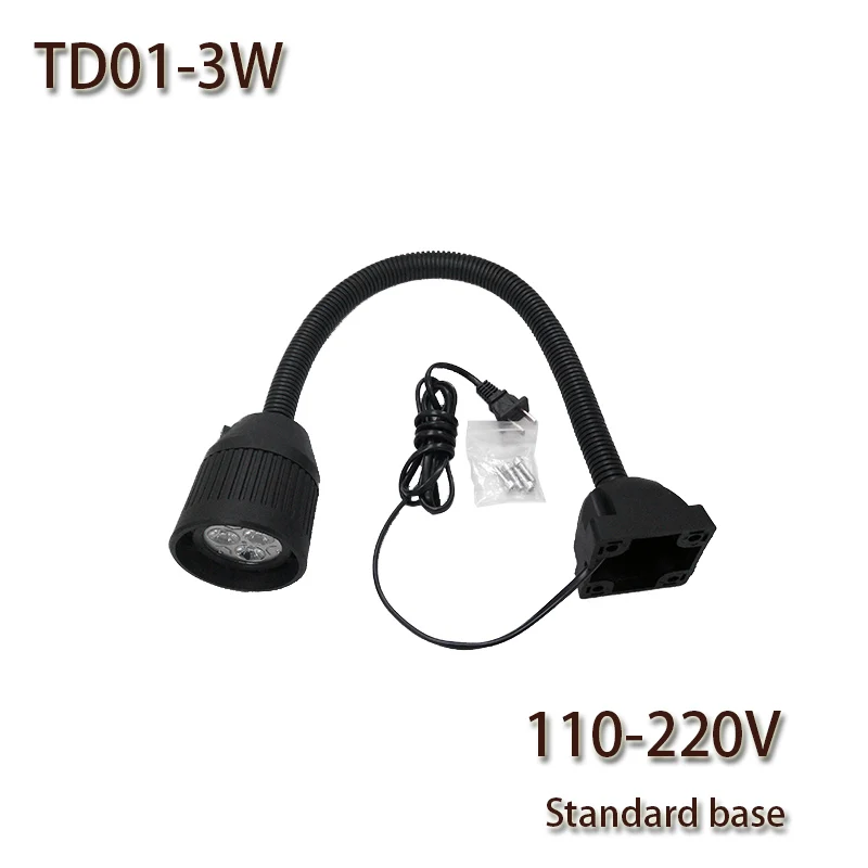 

HNTD TD01 3W AC110V/220V Common Base LED Soft Rod light CNC Machine work light LED spotlights Cheap& fine Free shipping