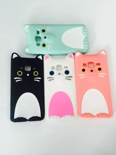 Soft Silicon cartoon beauty smart cat 3d Cover Case For Samsung galaxy j3 (2016) sm-j320f j320 Case phone Coque Fundas soft bag