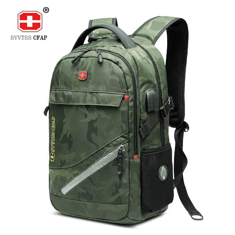 

Large Capacity Backpack Women 17 Inches Laptop Notebook Back Pack USB Waterproof Travel Men Back Bag Camouflage Bagpack Mochila