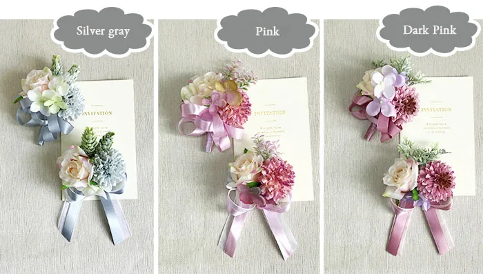Wedding Accessories wrist corsage Boutonnieres (5)