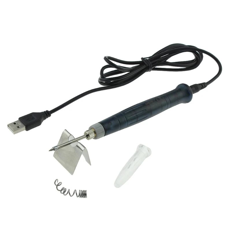 Мини Портативный USB 5 в 8 Вт Электрический паяльник ручка наконечник сенсорный# Sep.07