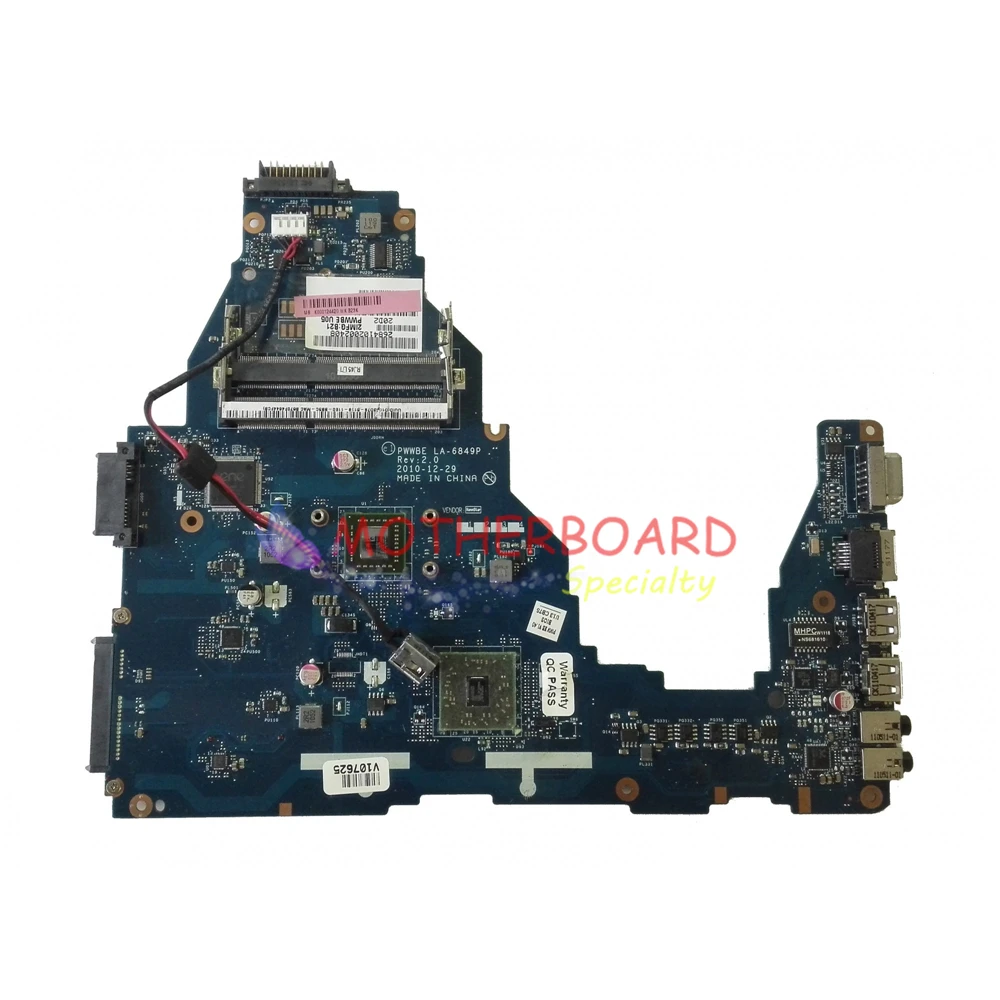 Vieruodis для Toshiba C660 C660D материнская плата K000124420 LA-6849P розетка s1 ddr3 E-240 | Компьютеры и
