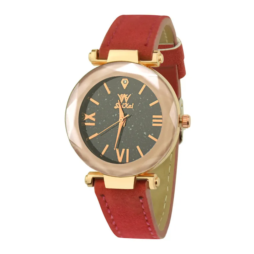 SHIKAI Ladies Leather Strap Creative Gift Quartz Watch ZYBSK-35 Lady Collection Female Watch With Date Bracelet #4a2  (6)