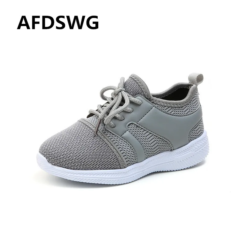 AFDSWG spring and autumn gray mesh breathable soft base girl-shoes pink child-shoes black sneakers for girls shoes for boys