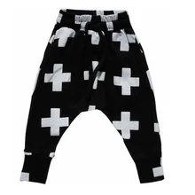 Г. Осенние штаны-шаровары для маленьких мальчиков Повседневные детские спортивные штаны с крестиками, модные детские брюки Одежда для мальчиков Лидер продаж, 80 90 100