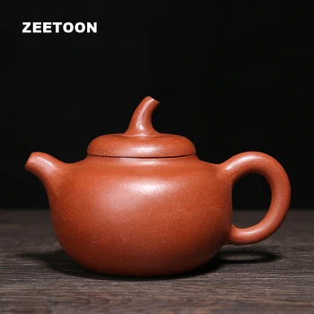 

240ml Authentic Yixing Teapot Eggplant Pot Health Care Purple Clay Master All Handmade Chinese Kung Fu Tea Set Red Mud Tea Pot