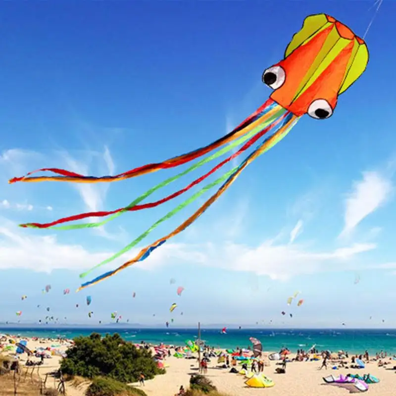 3D 4M Octopus Kite Single Line Stunt /Software Power Sport Flying Kite Outdoor Easy To Fly Kids Fun Toys Gifts