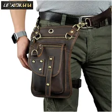 Качественная кожаная Мужская Дизайнерская Повседневная сумка на лямках " для планшета, многофункциональная модная сумка для путешествий, поясная сумка для ног, 2141
