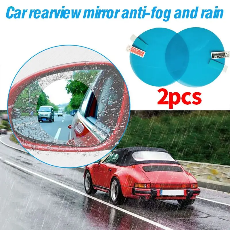 

2PCS/Set Waterproof Car Sticker Anti Fog Car Rearview Mirror Protective Film Rainproof Transparent Window Clear Film Car Sticker