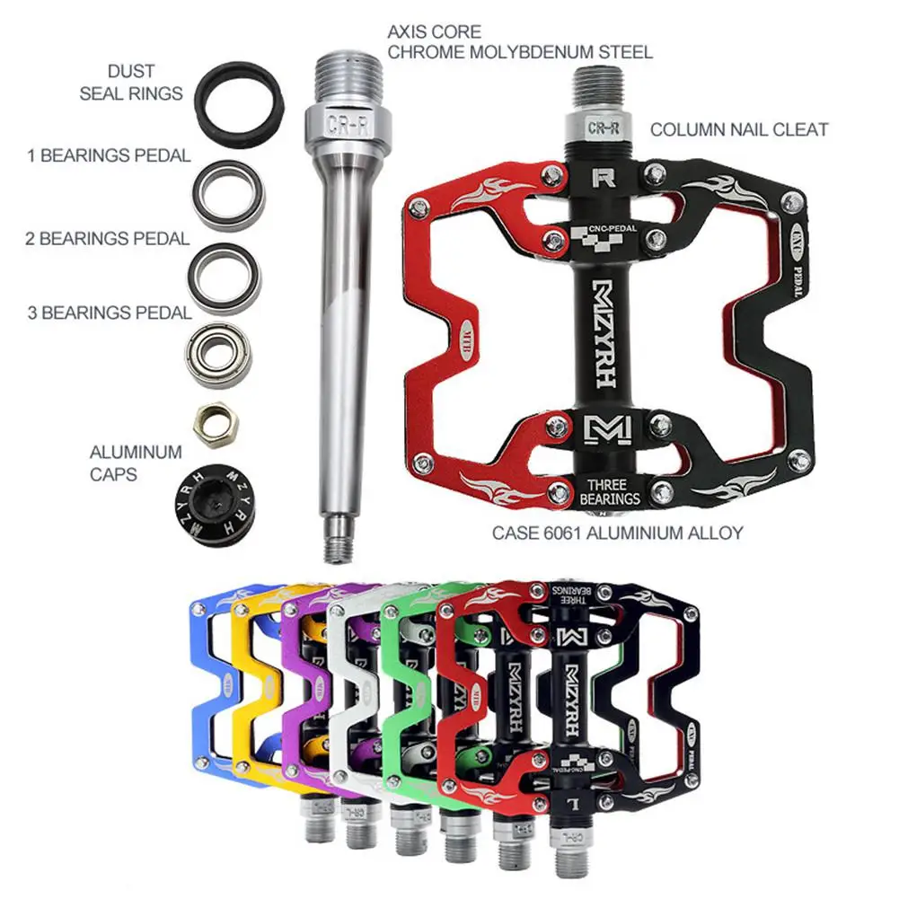 

3 Bearing Bicycle Pedal Strong Alloy Bearing Folding Pedal