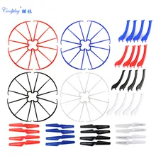 4 pcs Hélices + 4 pcs Protecteurs + 4 pcs Train D’atterrissage pour SYMA X5SC X5SW RC Quadcopter Accesorries De Rechange pièces