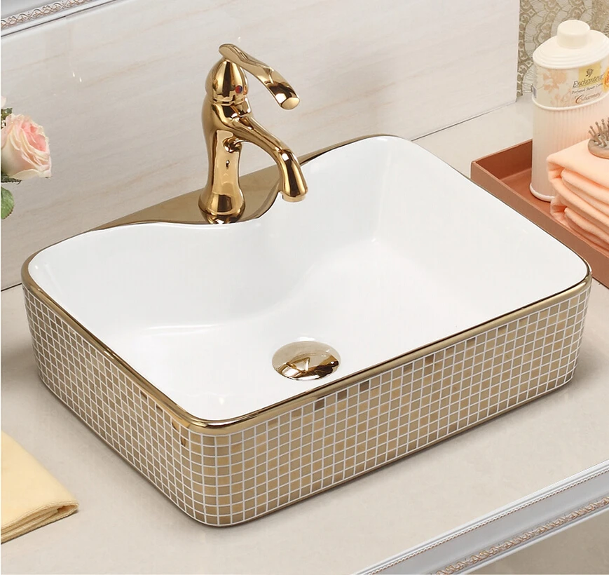 

European platform basin Art basin ceramic basin. Bathroom sink. Washbasin